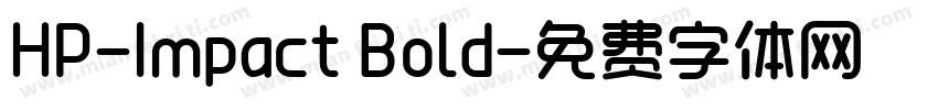HP-Impact Bold字体转换